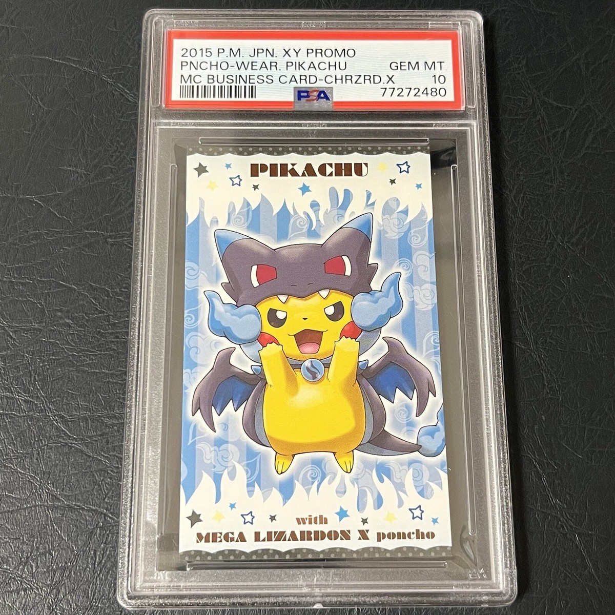 2015 Pokemon Japanese XY Promo Business Card Poncho Pikachu 2015 Pokemon Japanese XY Promo Business Card Poncho Pikachu