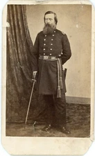 Col. Seneca Galusha Simmons- Vintage CDV Card (34th PA Infantry Regiment)