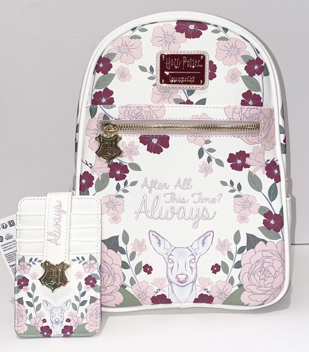 Loungefly Harry Potter After All This Time Always Floral Mini Backpack NWT