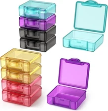 Cute Small Travel Pill Box, Urekt 10 pcs Mini Pocket Organizer 10 pack 