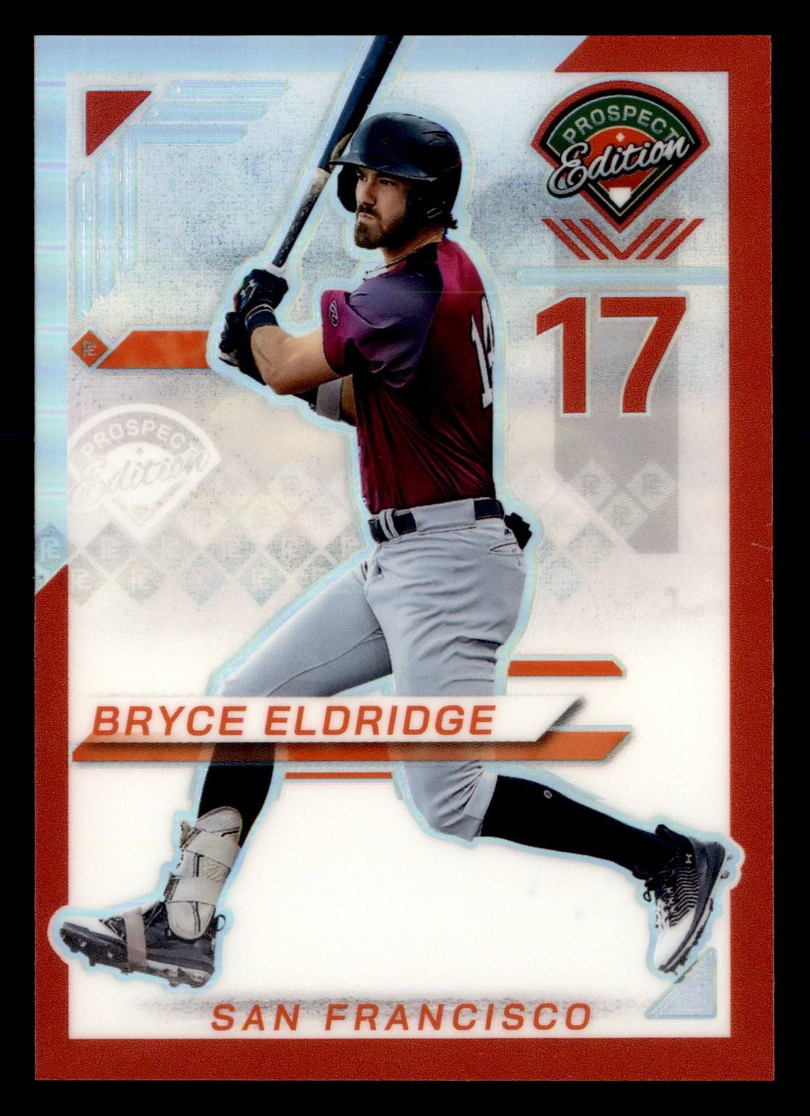 Bryce Eldridge 2025 Panini Prospect Edition Red Prizm #/199 #12 (RC) FREE SHIP
