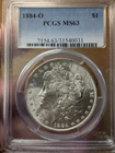 1884-O PCGS - MS63 Morgan Dollar