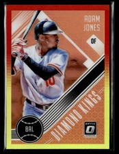 2018 Donruss Optic #25 Adam Jones Red and Yellow Card Baltimore Orioles