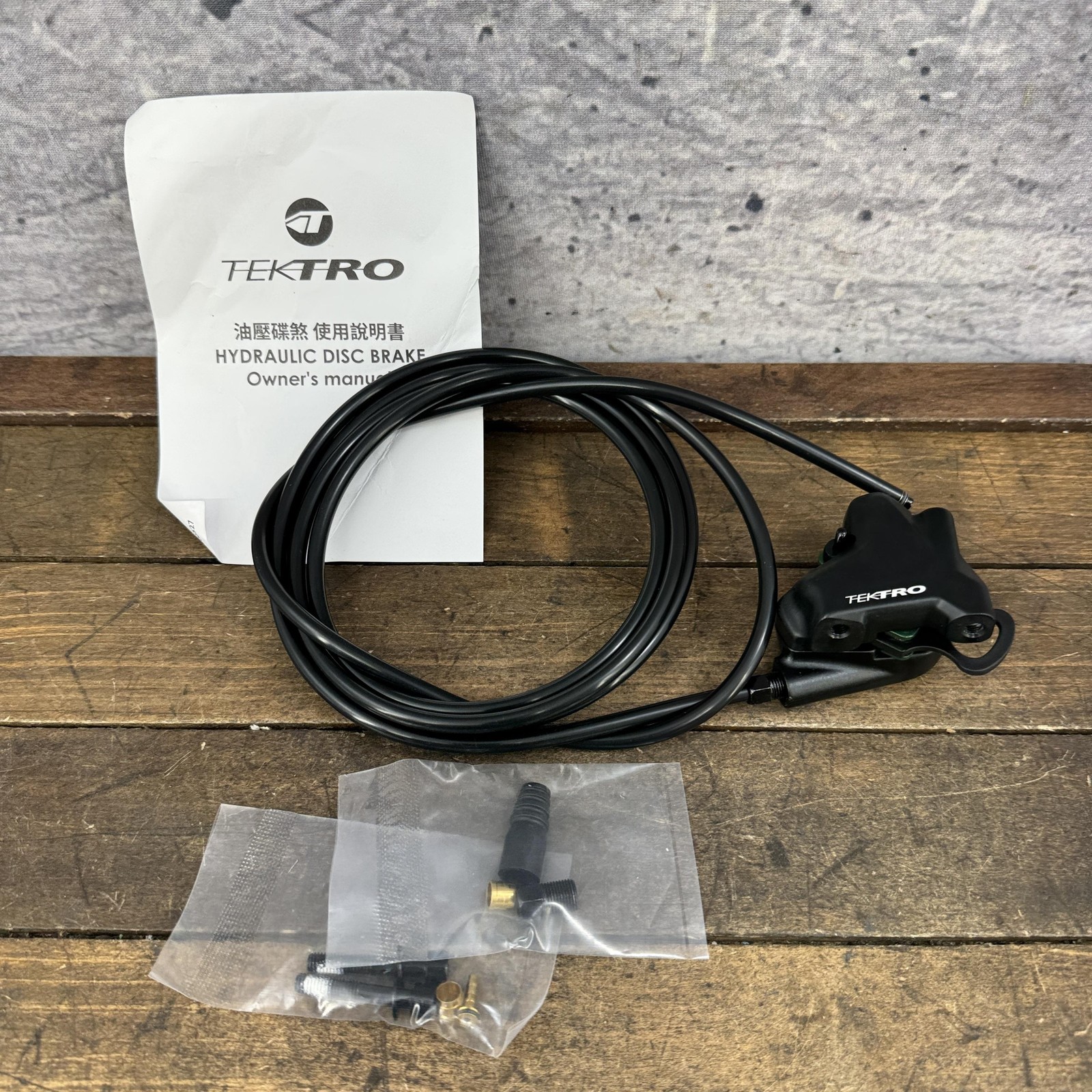 Tektro HD-R280 Hydraulic Disc Brake Caliper Flat Mount Black Road CX Gravel
