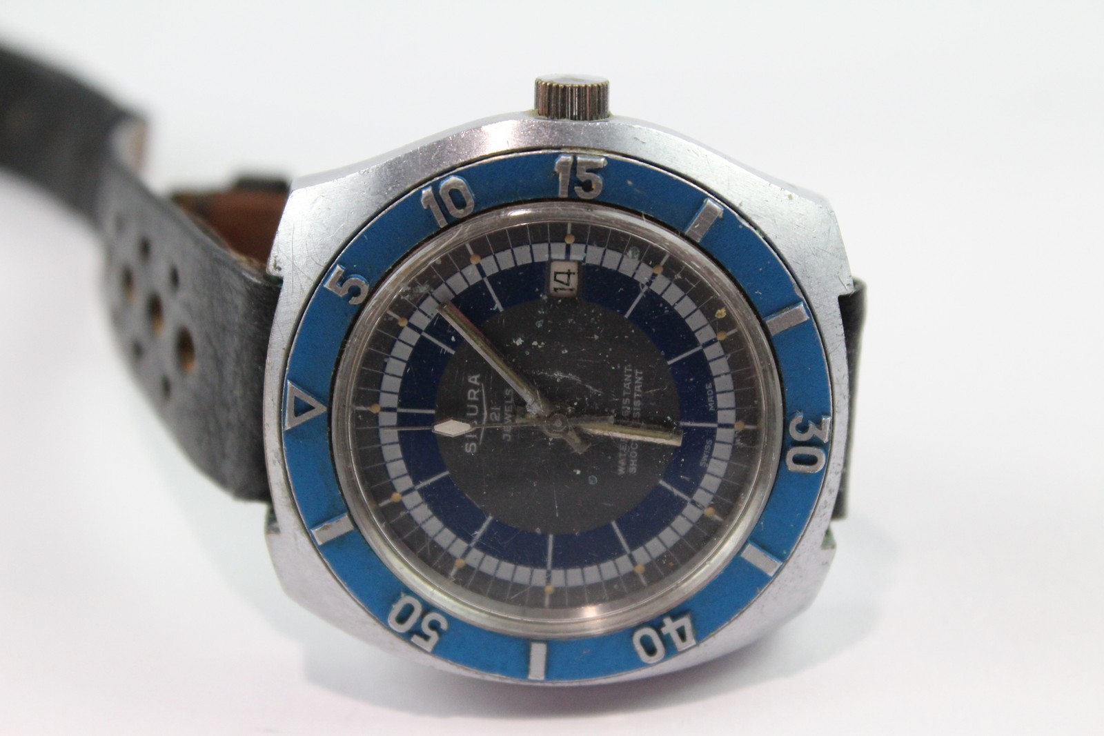 Vintage Watch Sicura Wind Diving 21 WORKING Hand Blue Jewels - VintageWatches.PK Vintage Watch Sicura Wind Diving 21 WORKING Hand Blue Jewels - vintagewatches.pk