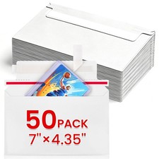 50 Rigid Mailers 7"x4.35" Premium Shipping Envelopes for Trading Cards