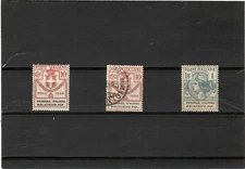 REGNO 1924-ENTI PARASTATALI-LOTTO DI 3 VALORI-FED. IT.BIB.POPOLARI-SP. GRATUITA