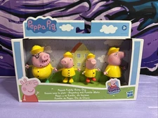 Peppa Pig Peppa’s Adventures Peppa’s Family Rainy Day Figure 4-Pack Toy
