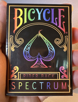 Bicycle Spectrum Rider Back Playing Cards, 2012, Magic Finish - New and Sealed