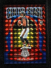 2024 Panini Mosaic Center Stage Blue Mosaic Prizm 12/99 Caleb Williams #6 00ws