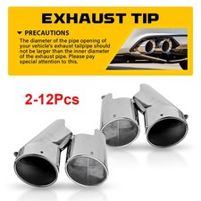 Exhaust Tip Muffler Finisher Silver For 2018 2019 2020-2022 Honda Accord 2-12X