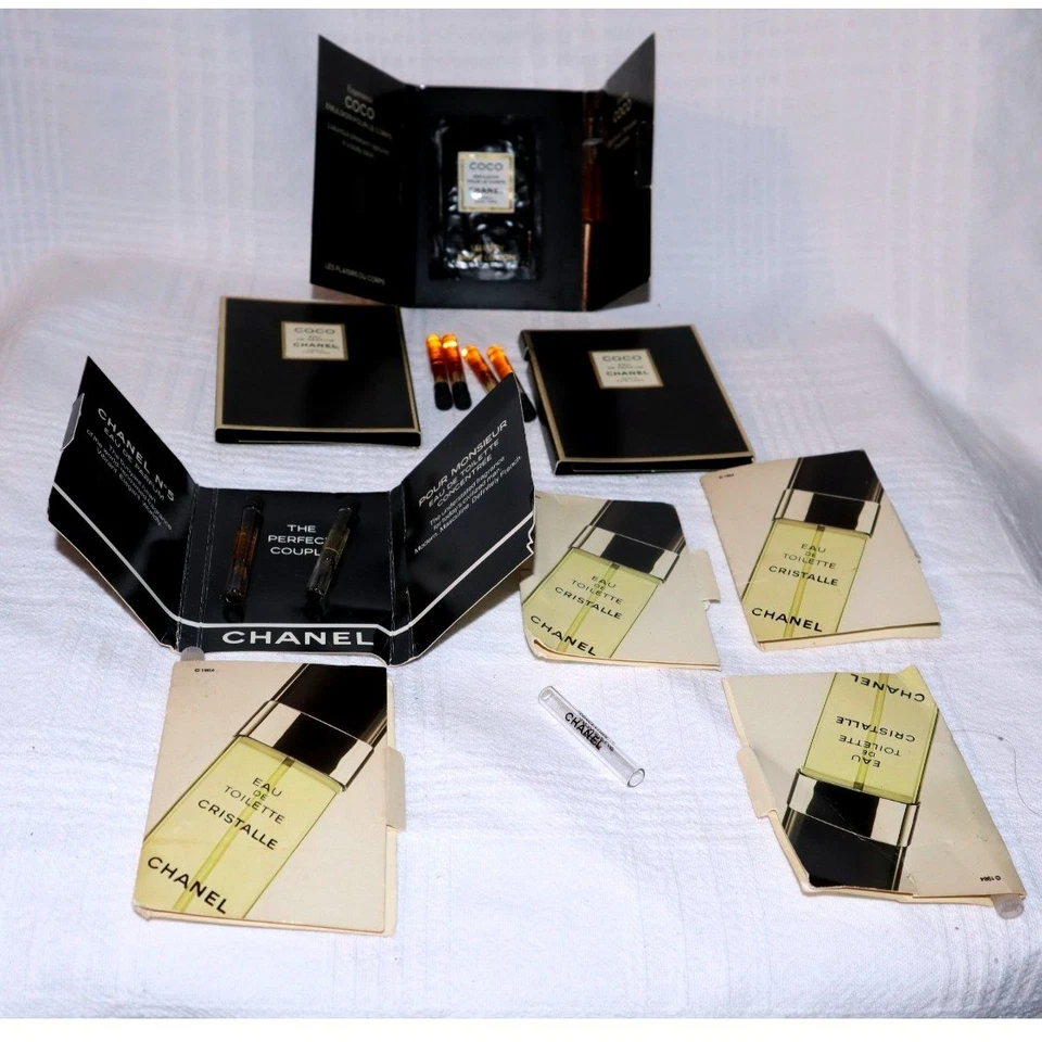 Vintage Chanel Nº 5, Coco, Cristalle, Pour Monsieur Eau De Parfum Samplers Nuevo sin Etiquetas Foto 3 de 4