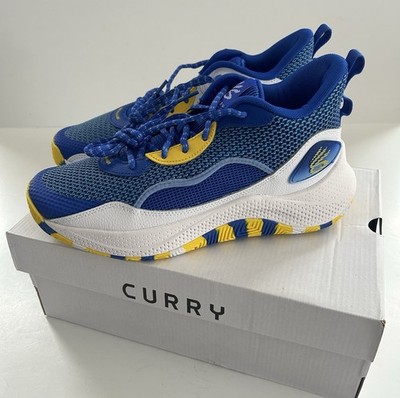 Under Armour Curry 3Z 24 Sneakers Blue White Yellow Men s Size 9 NEW In Box