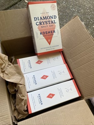 (4) Diamond Crystal Kosher Salt Flakes    Full Flavor, No Additives