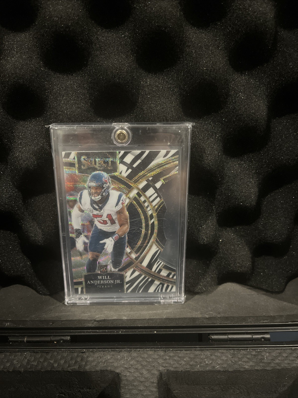 2023 Panini Select - Premier Level Will Anderson #125 Zebra Prizm Die-Cut (RC)