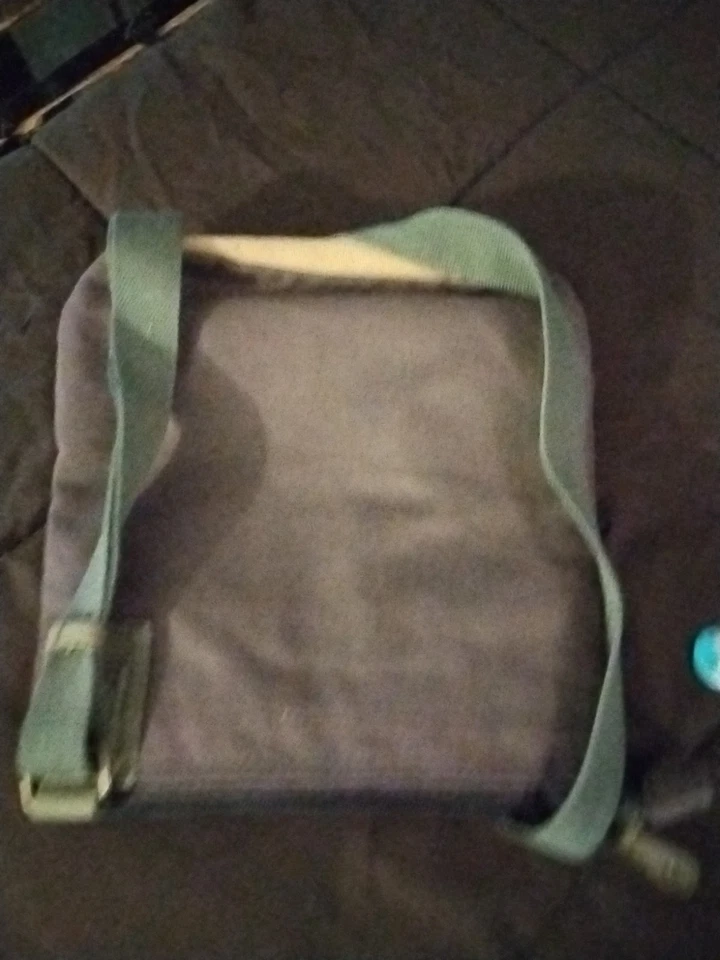 Nuevo Chala Parche Mensajero Bandolera LAZZY CAT Bolso Lona Monedero Marrón Oscuro Foto 3 de 4