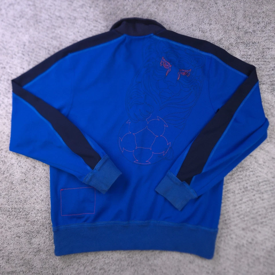 Chaqueta de fútbol de colección Corea para hombre mediana Nike KFA fútbol logotipo de tigre etiqueta plateada Y2K Foto 2 de 4