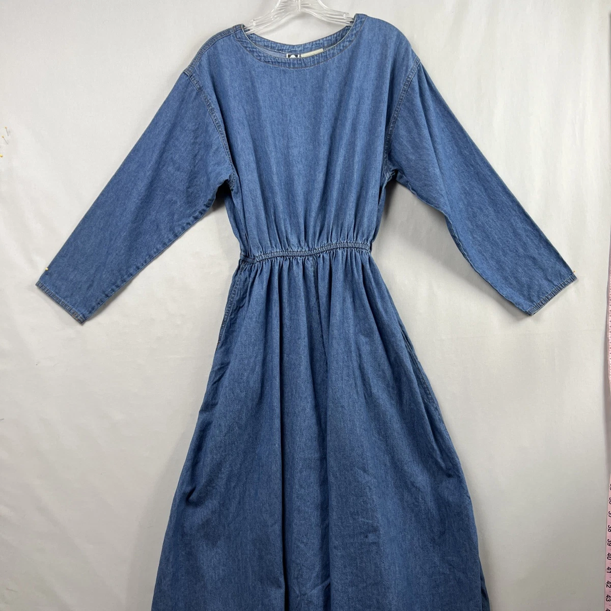 coldwater creek denim dress New Roads Shirtdress - Medium Wash - XL