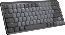 Logitech MX Mechanical Mini Wireless Illuminated Keyboard, Clicky Switches -