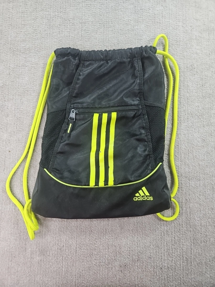 Adidas Neon Yellow Gym Sack Adidas Black & Neon Yellow Training Gym Sack | Mercari main image 3