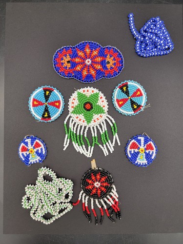 Vintage Native American Style Seed Bead Jewelry Craft