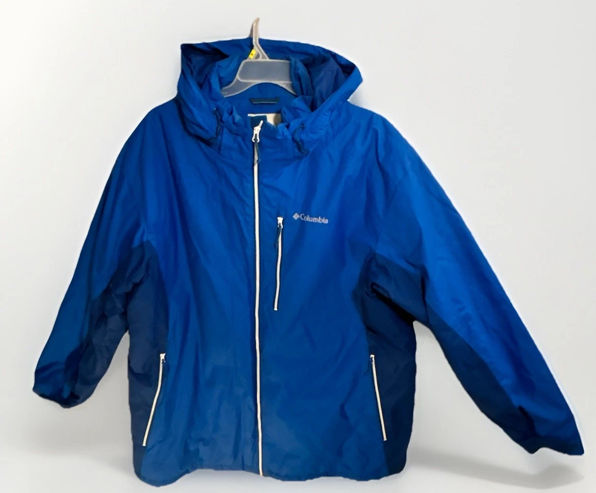 Columbia Sportswear Company Men’s Sz XXL Hooded Full Zip Jacket Blue