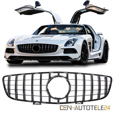 KÜHLERGRILL PANAMERICANA PASSEND FÜR MERCEDES SLS C197 R197 GLÄZEND SCHWARZ