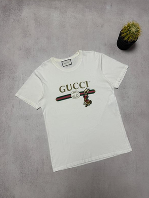 GUCCI アニマルプリント Tシャツ　バンビ Gucci Rabbit Bunny Embroidered T-Shirt White color size S | eBay