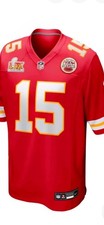 Kansas City Chiefs Patrick Mahomes Red Jersey w/ Super Bowl LIX Patch size small