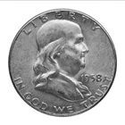 Franklin 90%  Silver Half Dollar