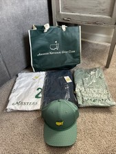 2025 Masters Large Tshirts, Hat and Augusta National Golf Club bag. Caddie
