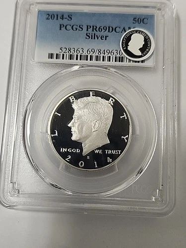 2014 S PCGS PR 69 DCAM SILVER KENNEDY HALF DOLLAR