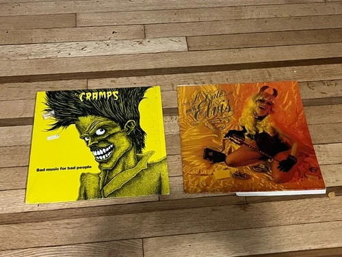 The Cramps vinyl LP lot  Bad Music for Bad People / Date with Elvis IRS ORIGINAL