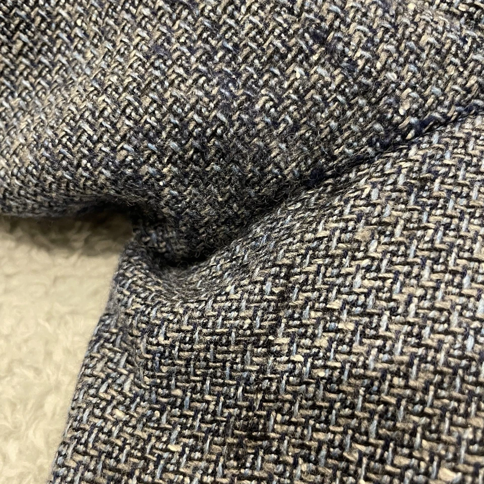 Chaqueta Blazer Suitsupply Hudson Para Hombre 44L Azul Gris Lana Mezcla Seda Texturizada Foto 4 de 4