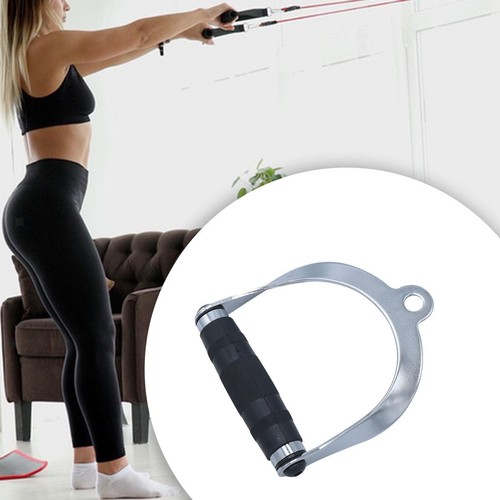 D Handle Cable Attachment LAT Pull Down Bar for Rowing Machine Workout Gym - Picture 4 of 5