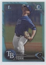 2016 Bowman Draft Chrome Draft Picks Sky Blue Refractor Mikey York #BDC-119 6fs