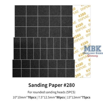DSPIAE DSP-MSP-ES02 Sanding Paper f. Arc Reciproctg.Sanding Head #280