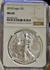 2018 US Silver Eagle $1 NGC MS69