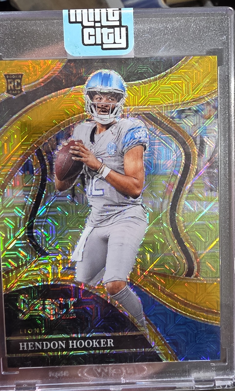 2023 Panini Select - Club Level Hendon Hooker #268 Gold Prizm /10 (RC)