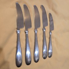 Dansk Torun Butter Spreader Knives lot of 5, 1 small 4 large Korea and Japan