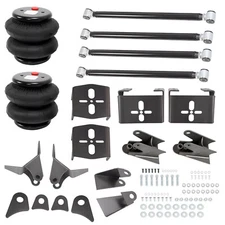 2.75" Heavy Duty Triangulated 4 Link Hot Rod Suspension Kit Air Bags &Rear Mount