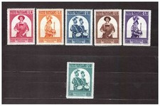 S13115) VATICAN 1956 MNH** Garde Suisse 6V