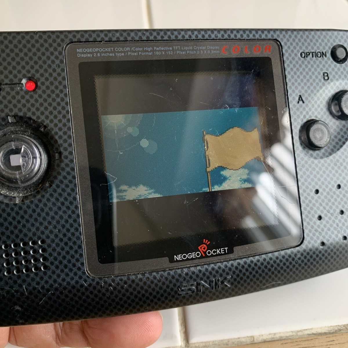 NEOGEO POCKET カーボンブラック SNK Neo Geo Pocket Color Carbon Black W/Neo Turf Masters Game Read