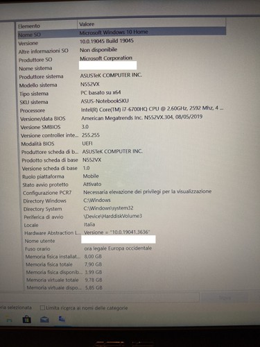 Notebook ASUS Vivobook Pro N552VX Intel Core i7 + SSD 512GB M2 - BATTERIA NUOVA - Foto 6 di 9