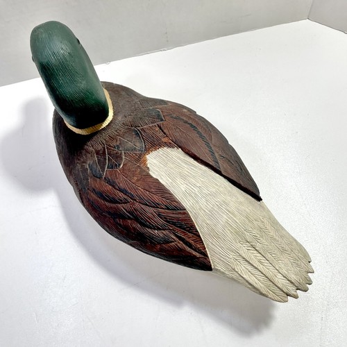 12" Stockente Köder Ente Figur handgefertigt Ton Keramik Vintage signiert R.J. Buchanan - Bild 5 von 9