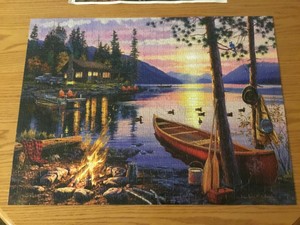 buffalo games darrell bush canoe lake 1000 piece jigsaw puzzle