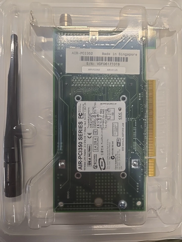 Cisco Aironet 350 Series (AIR-PCI352) Wireless LAN Adapter *New, open-box* - Image 2 of 4
