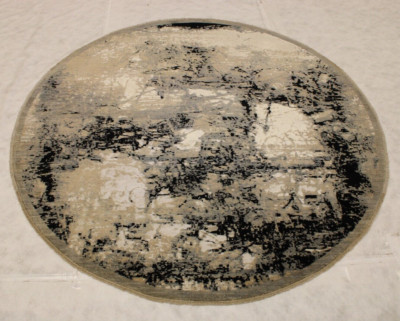 8'0'' x 8'0'' ft. Contemporary Hand Knotted Afghan Modern Round Rug