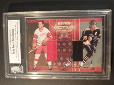 2000-01 BAP Ultimate Retro Active Jerseys Mario Lemieux, Gordie Howe 18/30