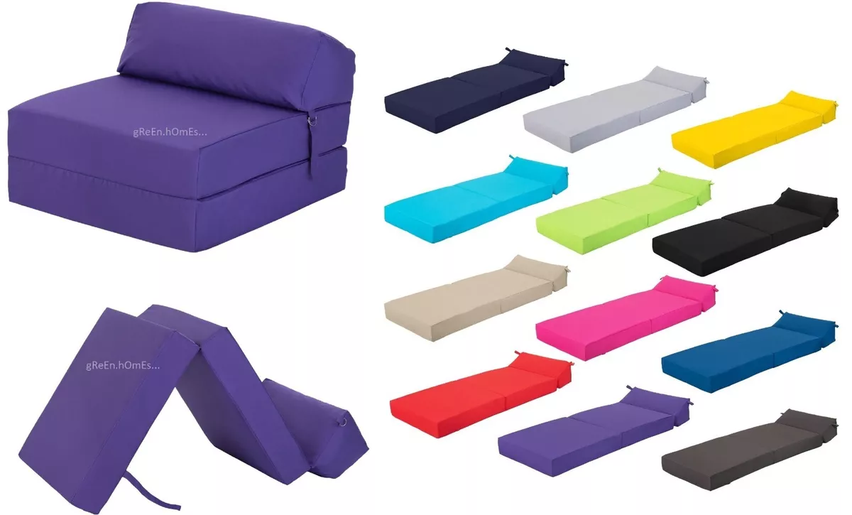 Single Fold Out Sofa Bed Futon Foam